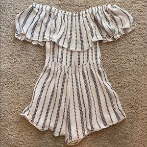 Lulus off the shoulder romper
